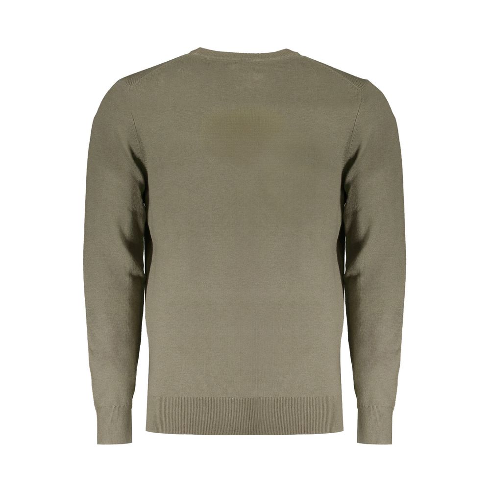 Green Wool Men Sweater