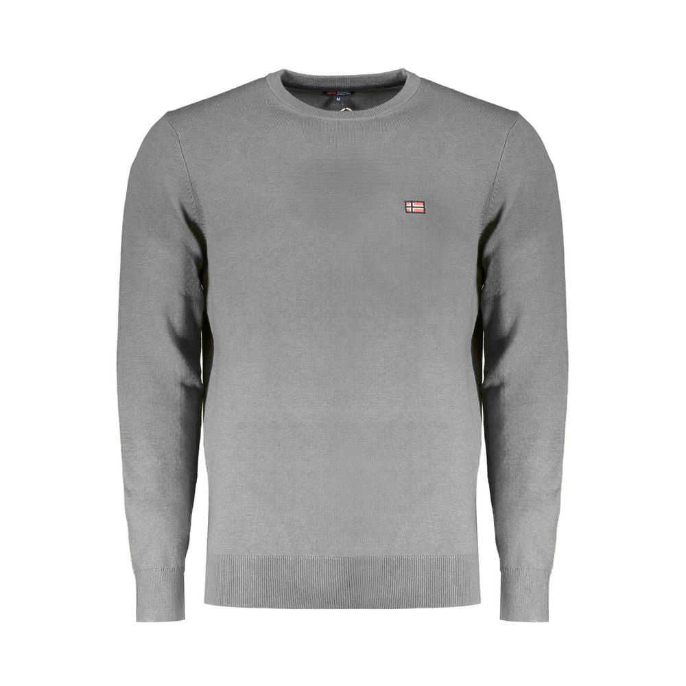 Gray Wool Men Sweater