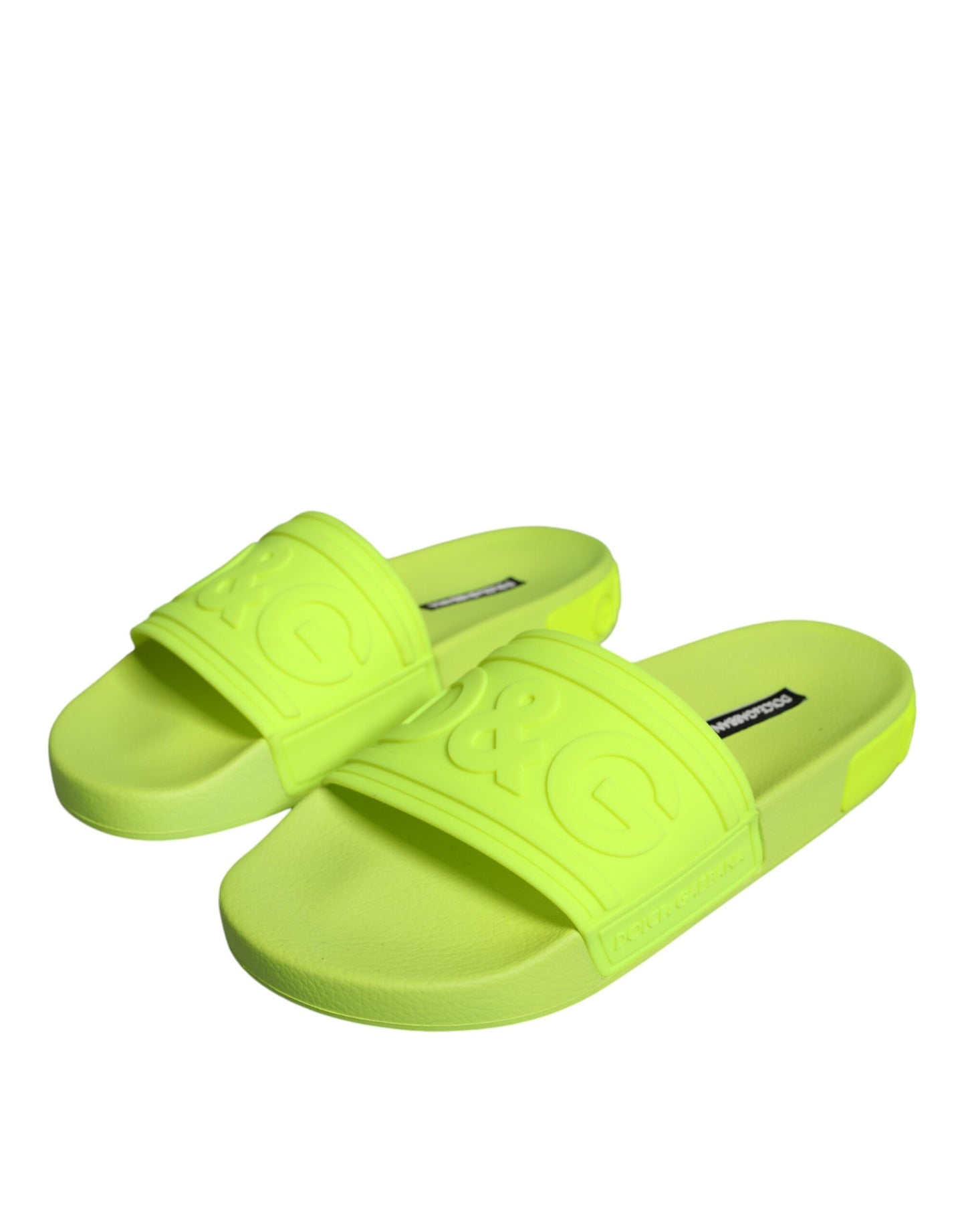 Green Rubber Slides Sandals Beachwear Shoes