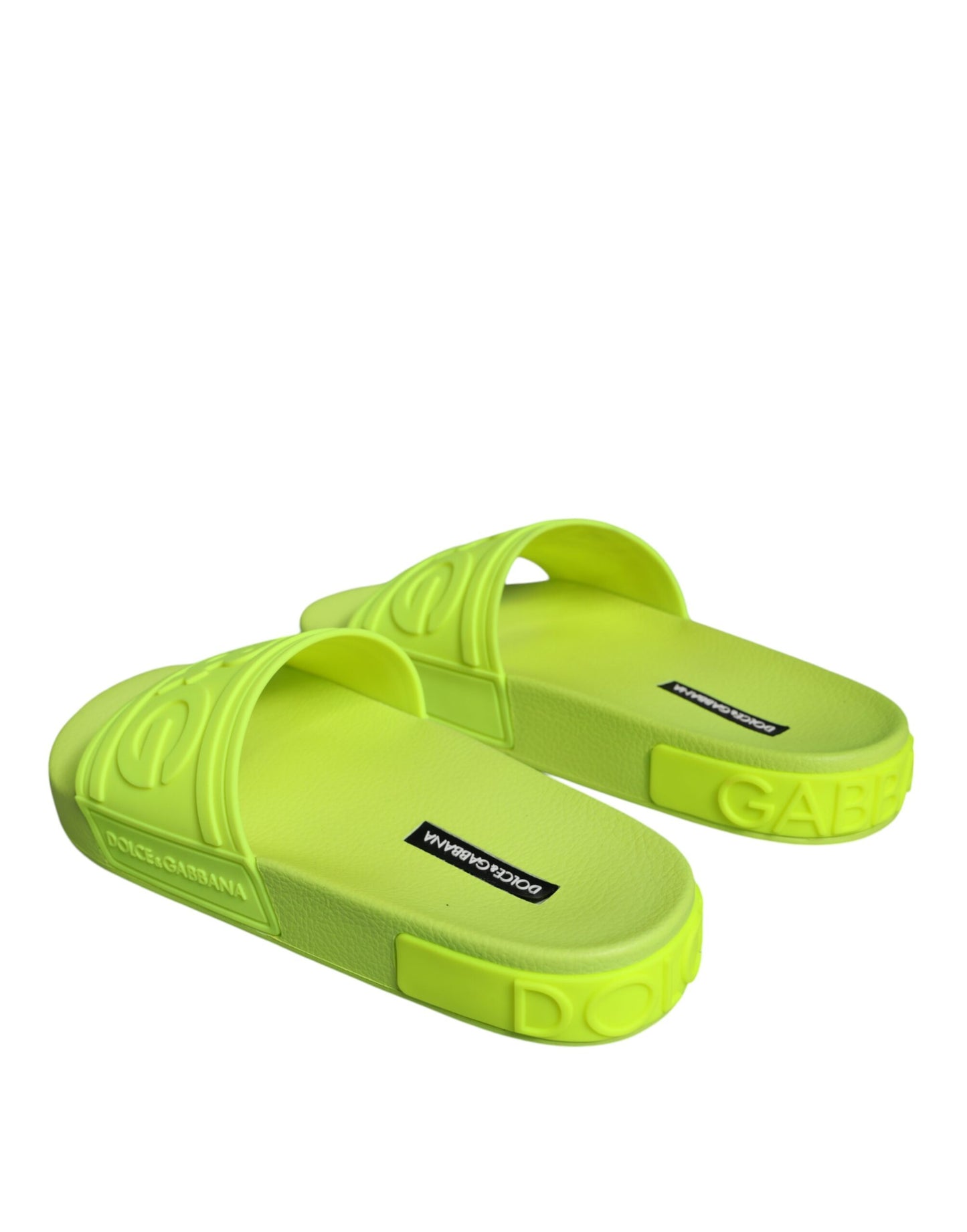 Green Rubber Slides Sandals Beachwear Shoes