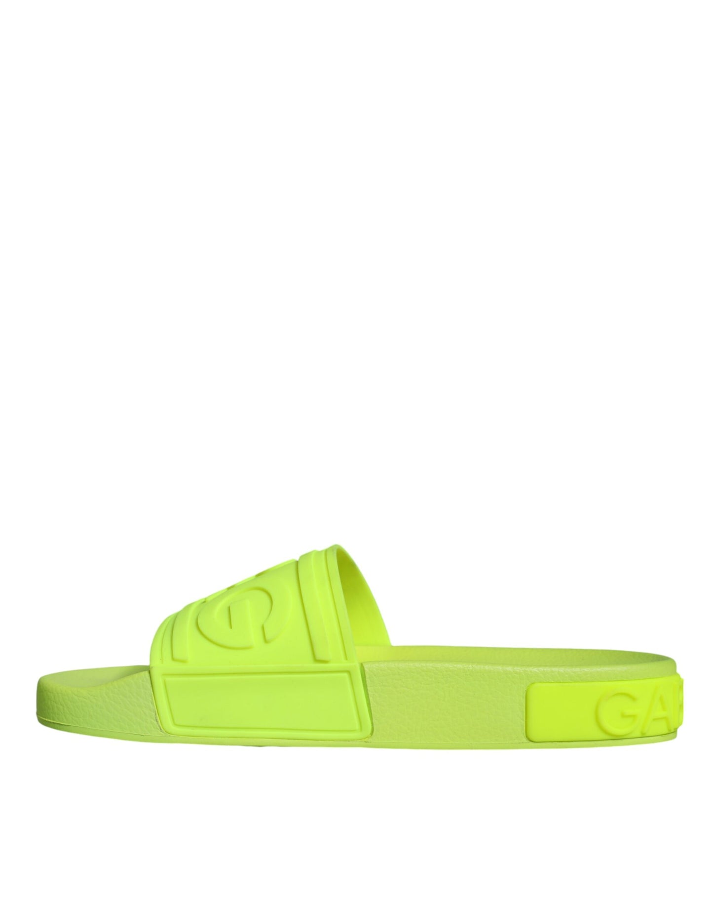 Green Rubber Slides Sandals Beachwear Shoes