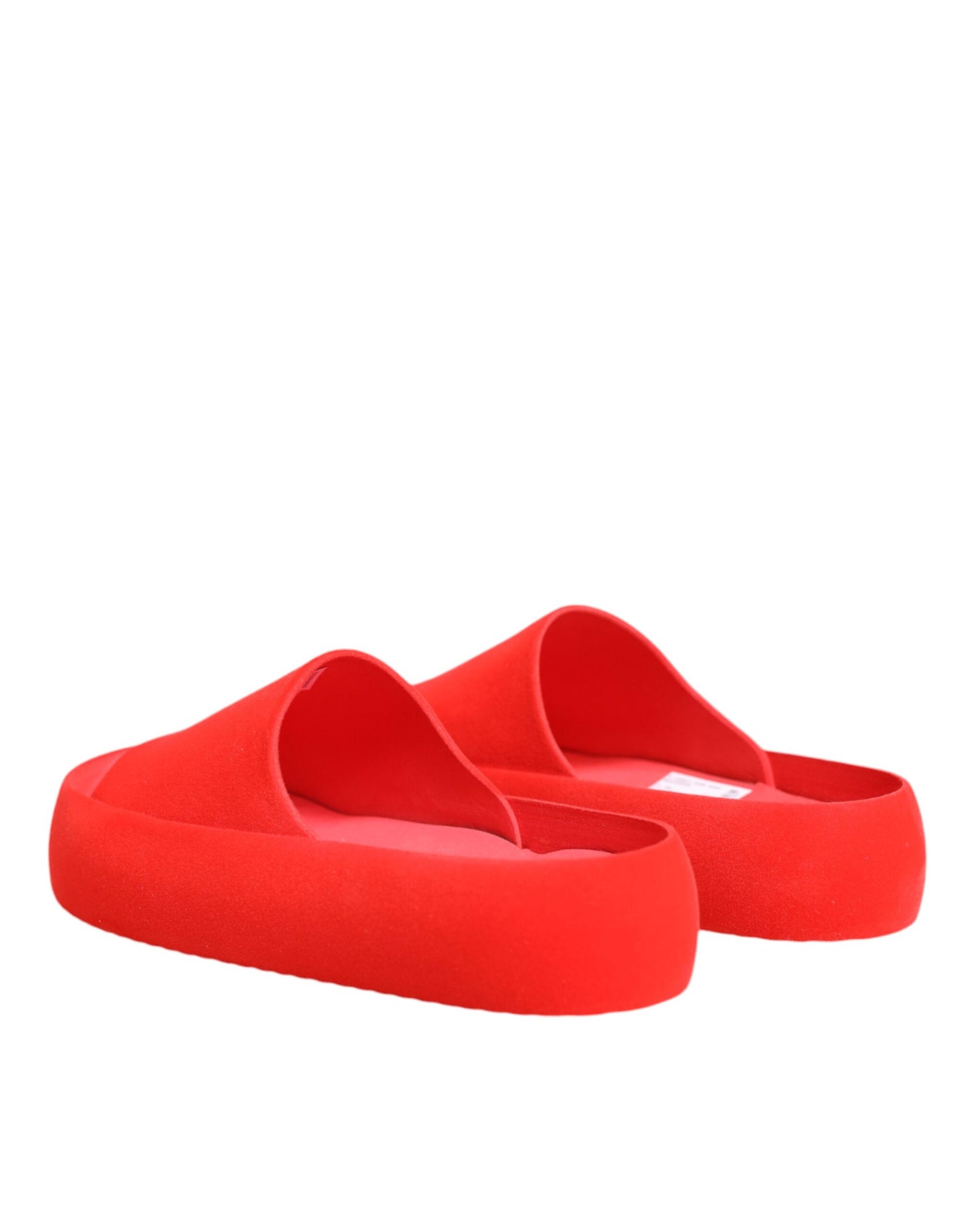 Red Rubber Slides Sandals Beachwear Shoes