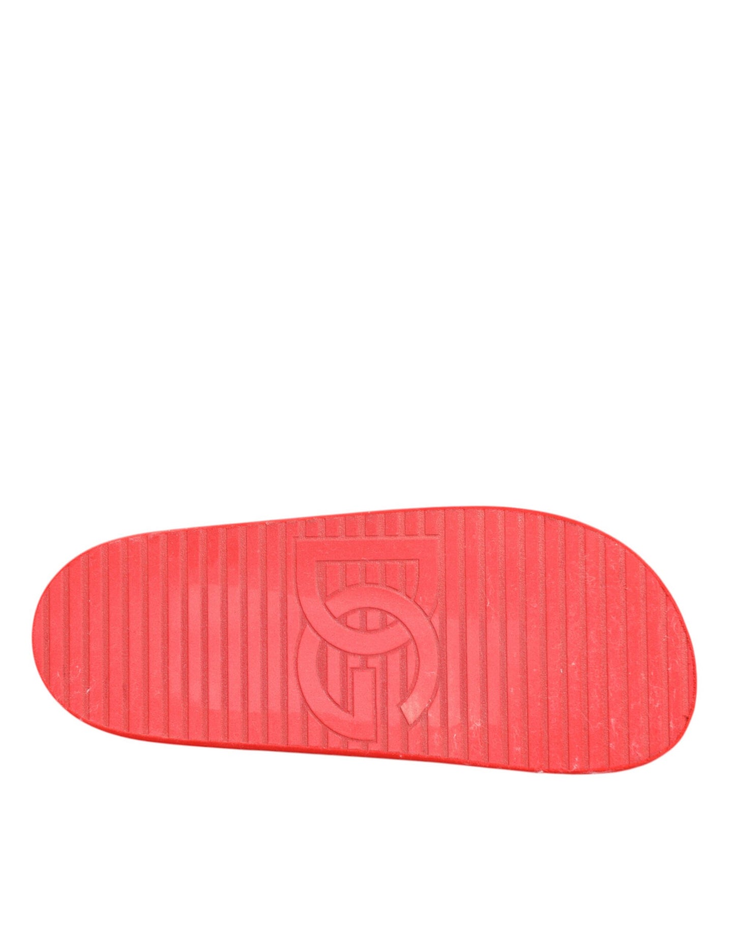 Red Rubber Slides Sandals Beachwear Shoes
