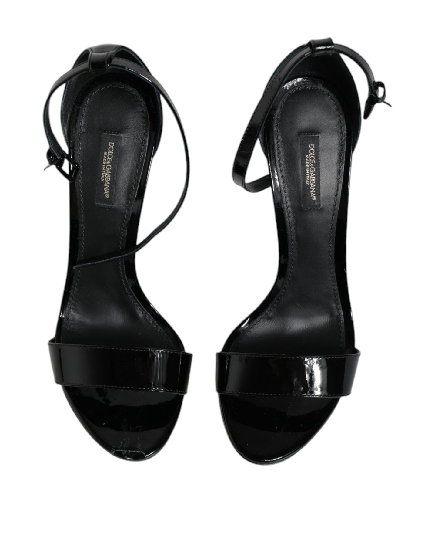 Black KEIRA Heels Ankle Strap Sandals Shoes