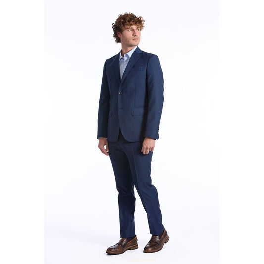 Blue Wool Men Blazer