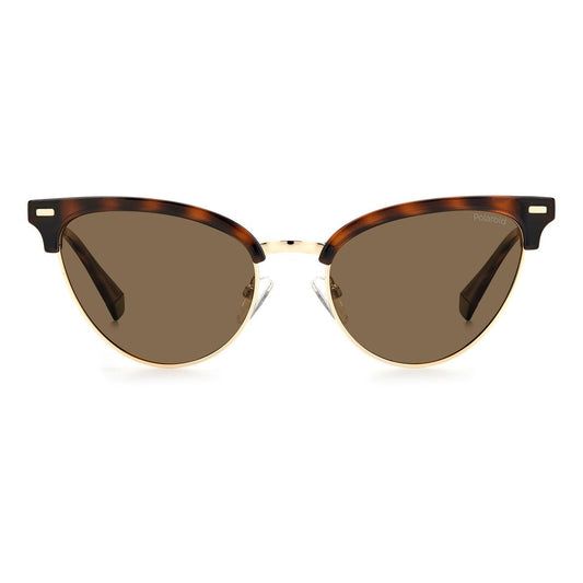 Brown Stainless Steel Sunglasses
