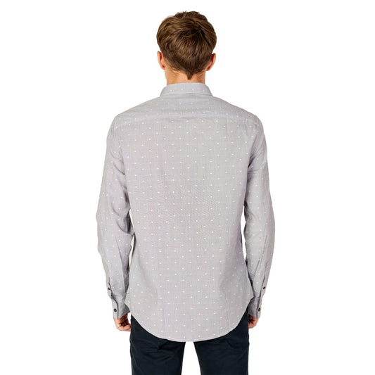 Black Cotton Pattern Shirt