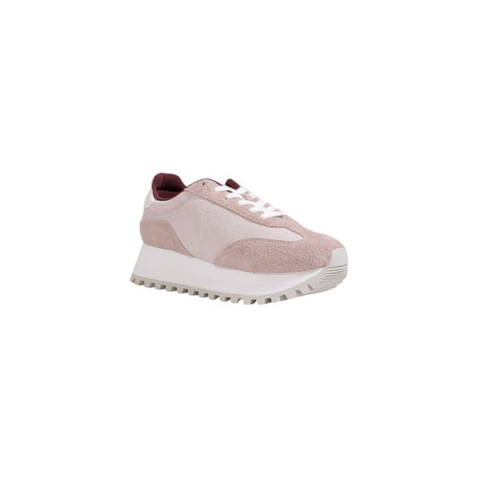 Purple Leather Low Top Sneakers