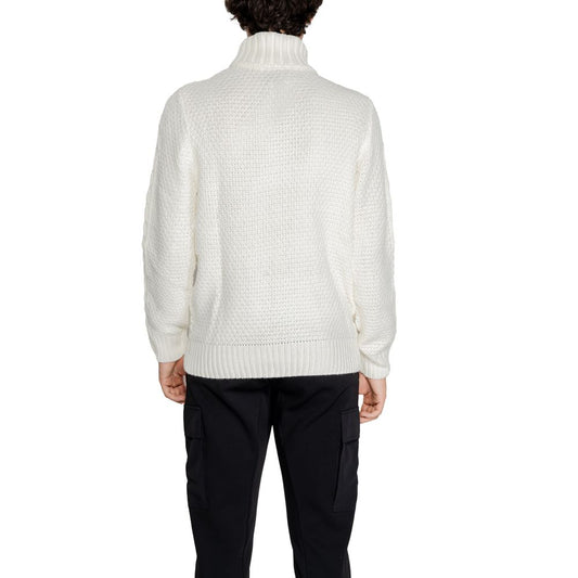 White Polyester Turtleneck