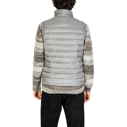 Gray Polyamide Sleveless Jacket
