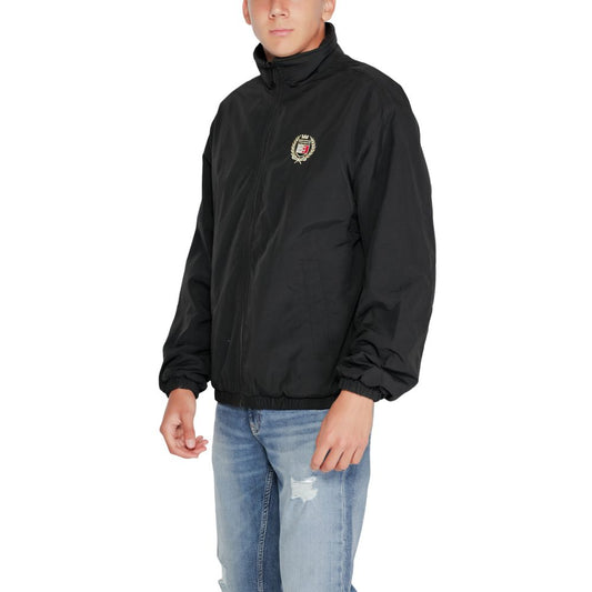 Black Recycled Polyester Jackets & Coat