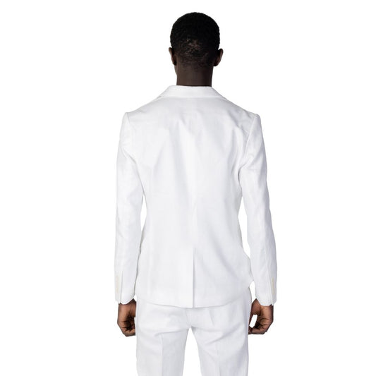 White Linen Blazer