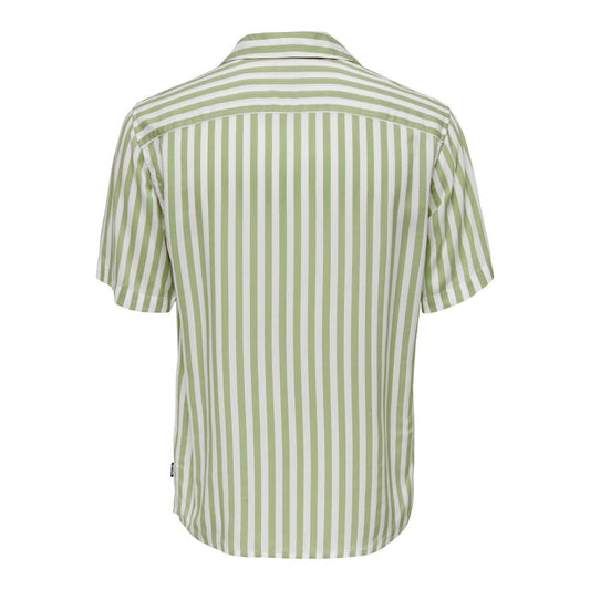 Green Viscose Shortsleeve Shirt