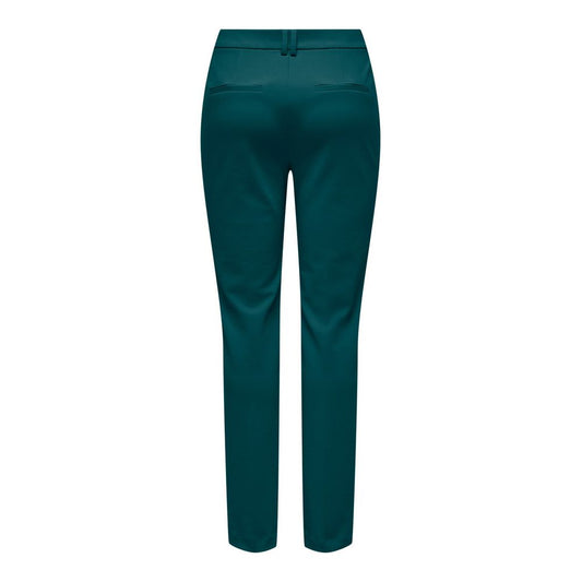 Bicolor Polyester Casual Pants