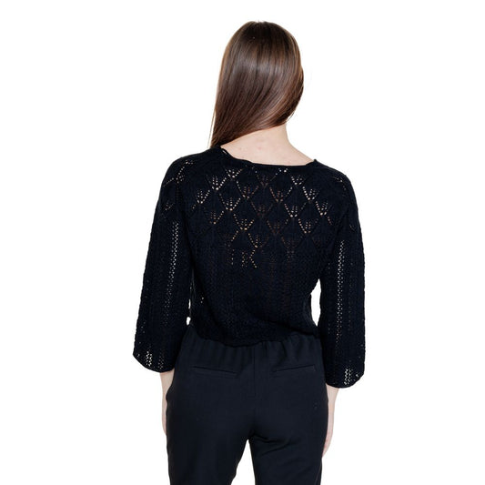 Black Cotton Sweatshirt