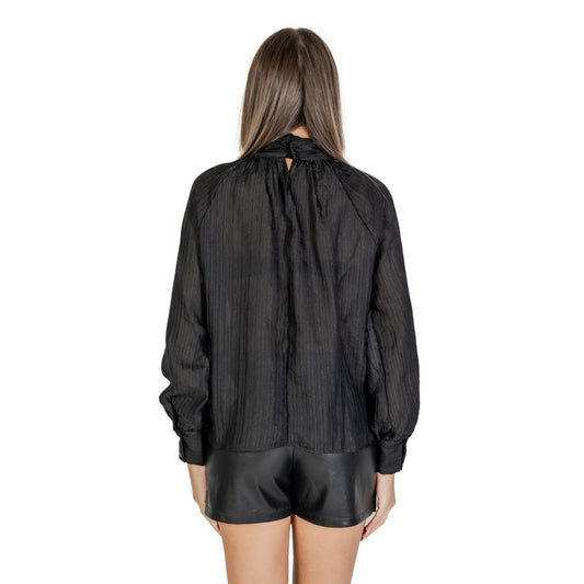 Black Polyester Blouse