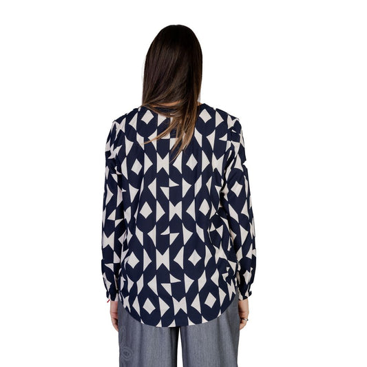 Blue Viscose Blouse