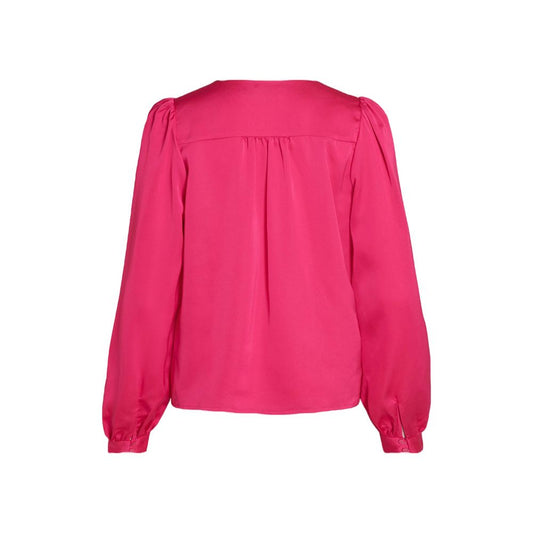 Pink Polyester Blouse