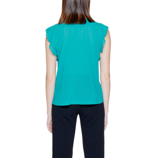 Green Polyester Blouse