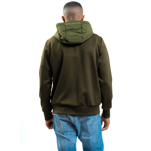 Green Polyester Men Jacket