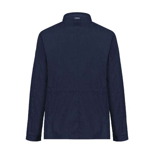 Blue Cotton Men's Jacket