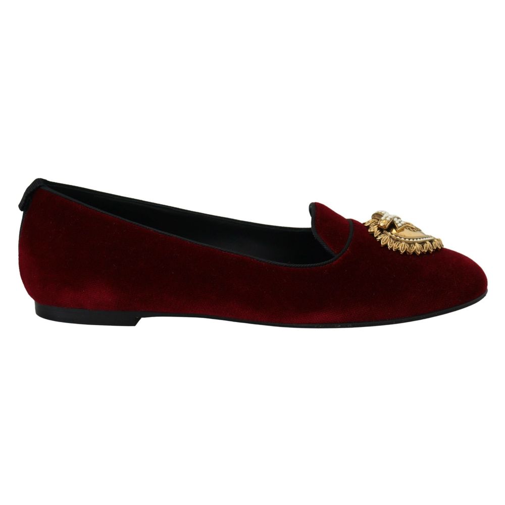 Burgundy Cotton Flat