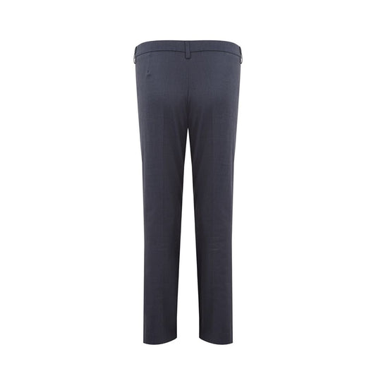 Blue Linen Casual Pants