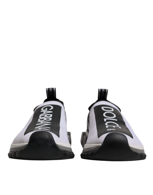 White Black Slip On Sorrento Sneakers Shoes