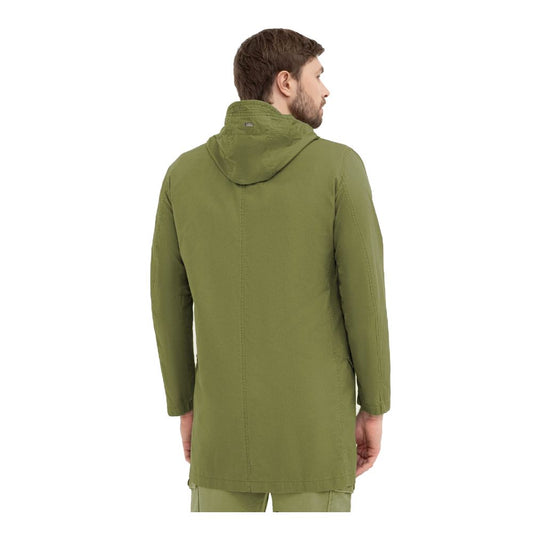 Green Cotton Men's Jacket