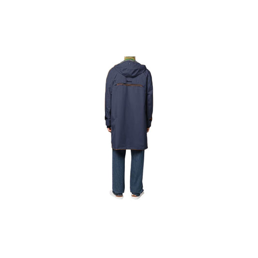 Blue Nylon Men's Jacket