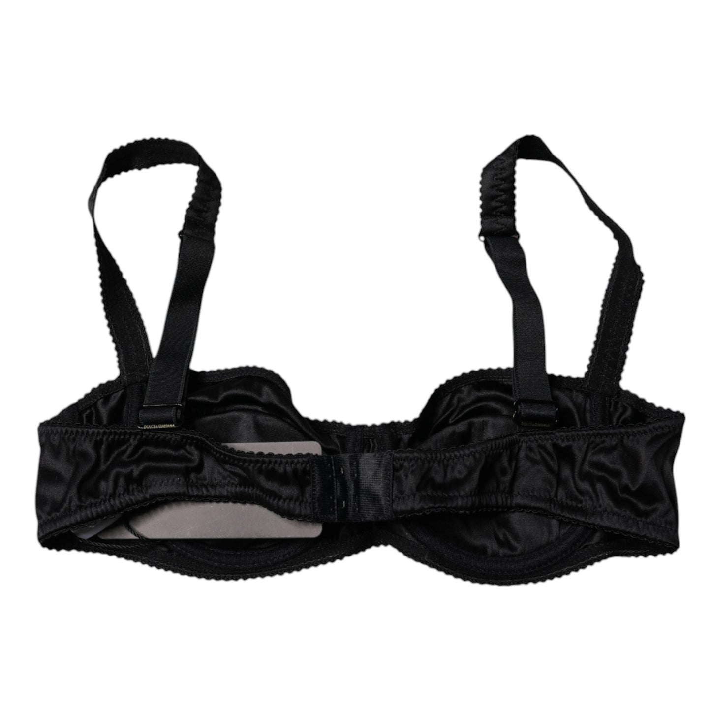 Black Silk Stretch Balconette Brassiere Underwear