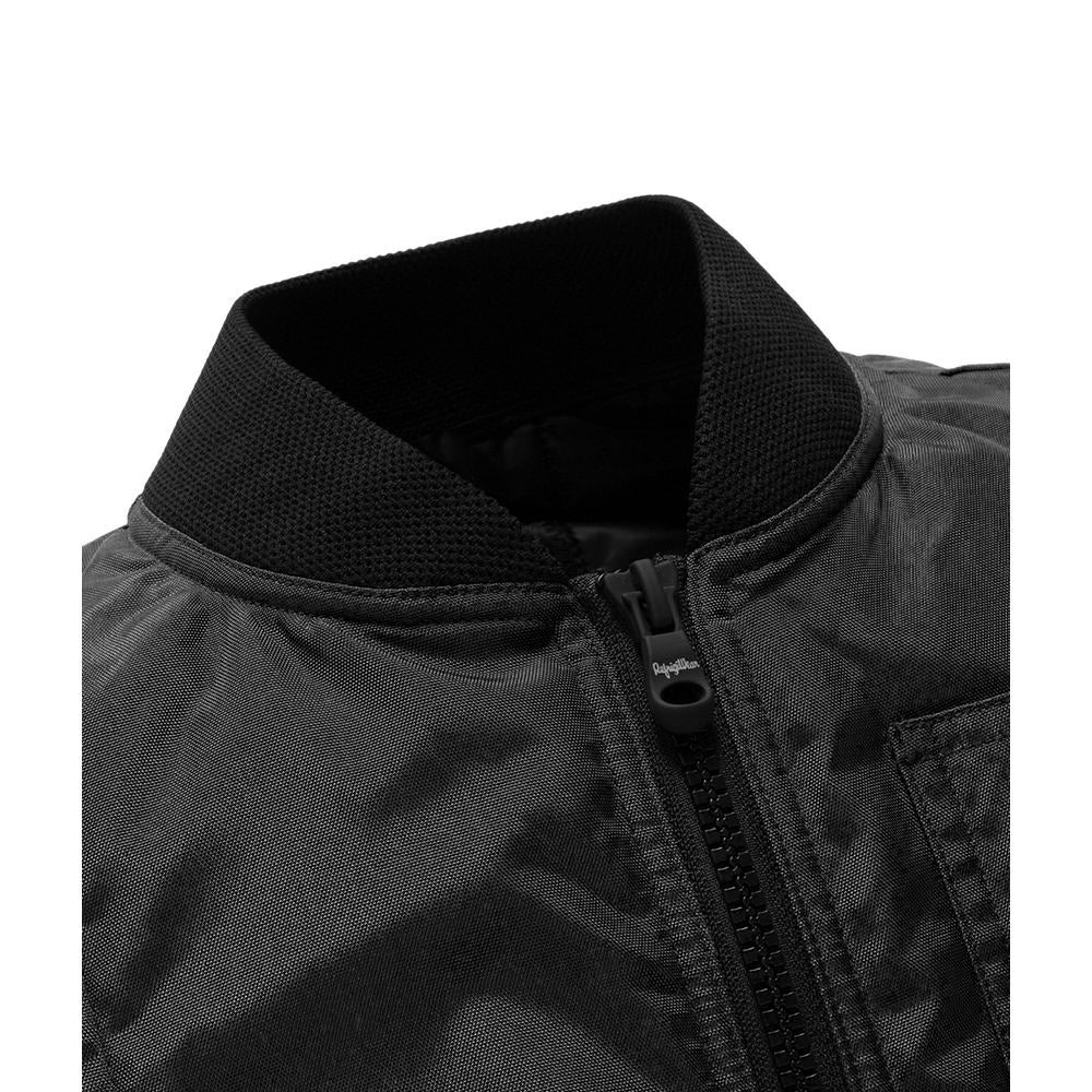 Black Polyester Men Vest