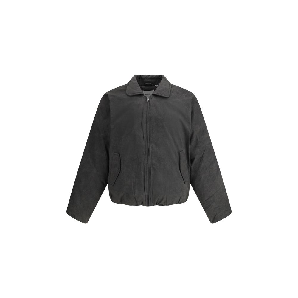 Gray Cotton Bomber