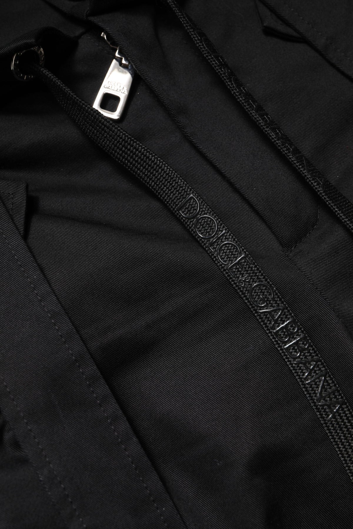 Black Cotton High Waist Cargo Pants