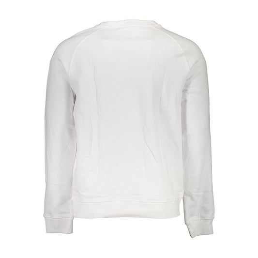 White Cotton Men Sweatshirt