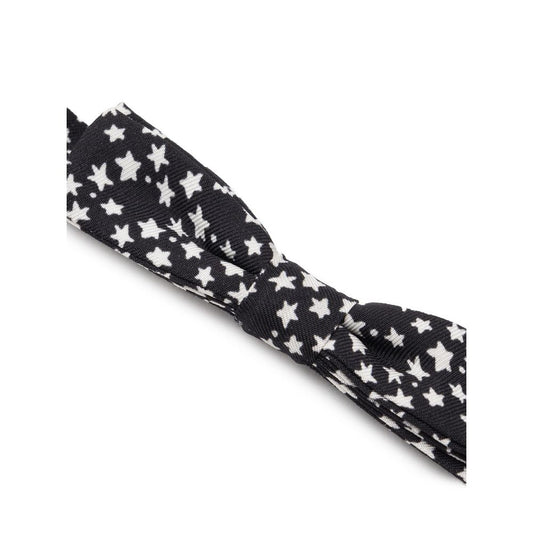 Black Silk Bowtie