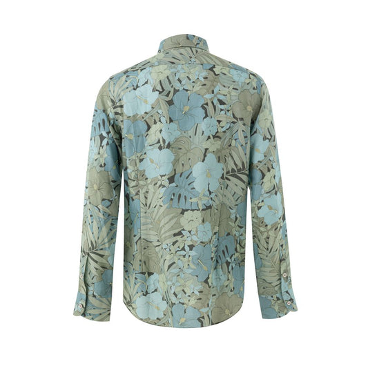 Blue Lyocell Pattern Shirt