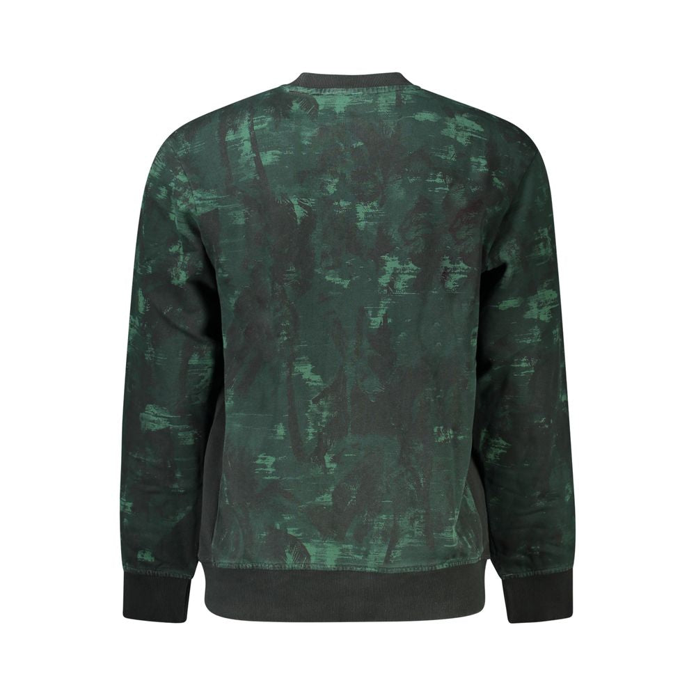 Green Cotton Men's Sweatshirt