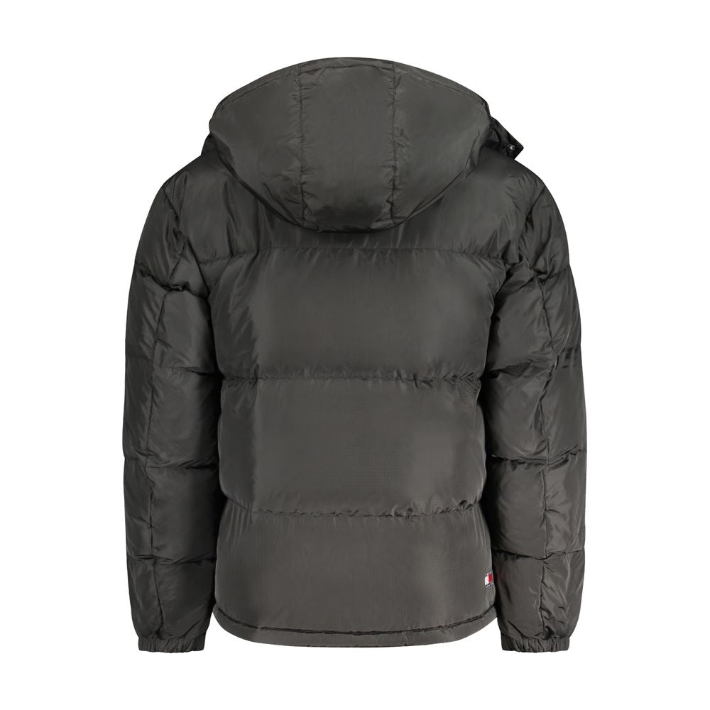 Black Recycled Polyester Men Jacket