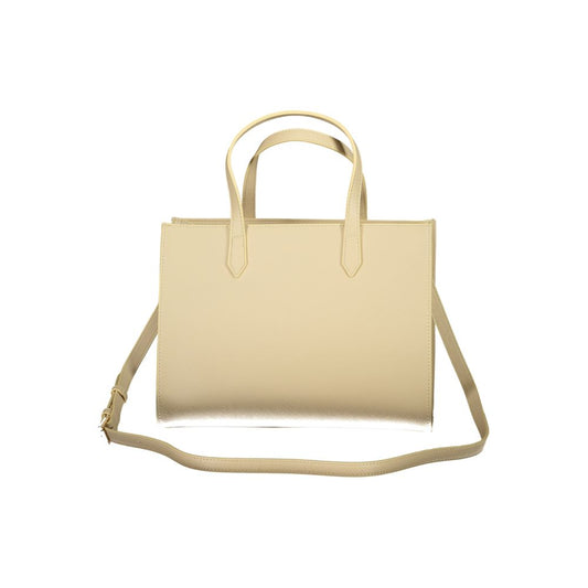 "Beige Polyurethane Women's Bag"