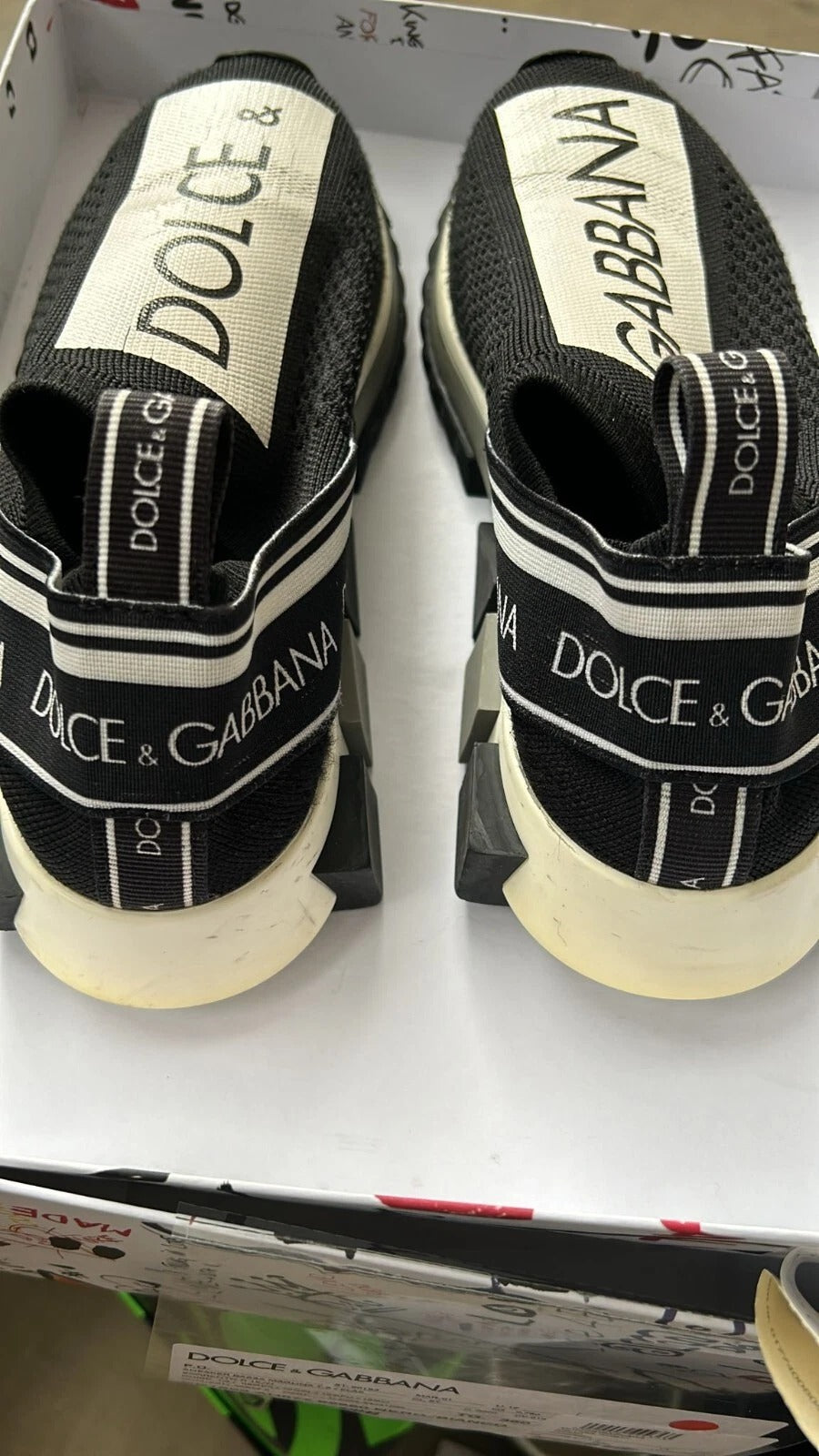 Black White Slip On Sorrento Sneakers Shoes