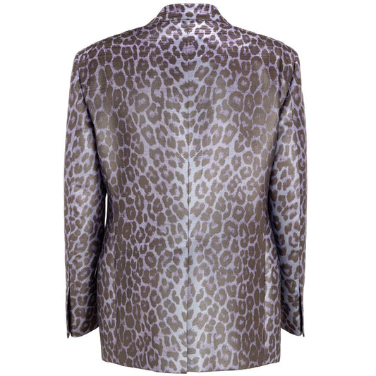 Purple Viscose Blazer