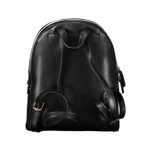 Nero Poliuretano Women Backpack