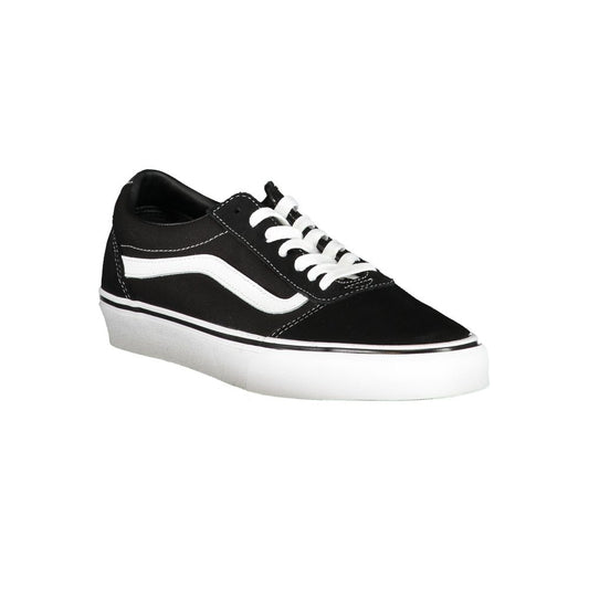Black Polyurethane Men Sneaker