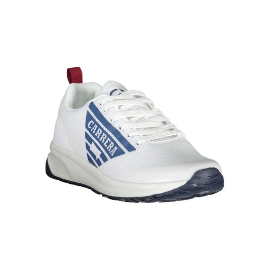 White Polyurethane Men Sneaker