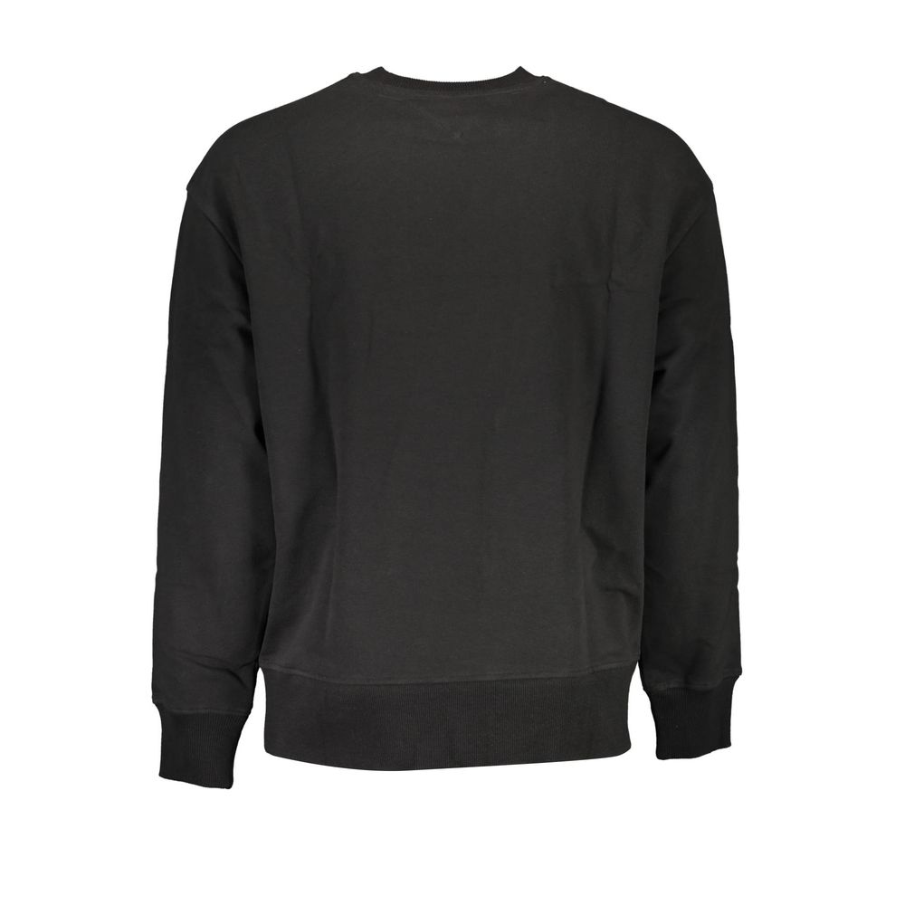 Black Cotton Men's Sweatshirt