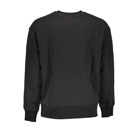 Black Cotton Men's Sweatshirt