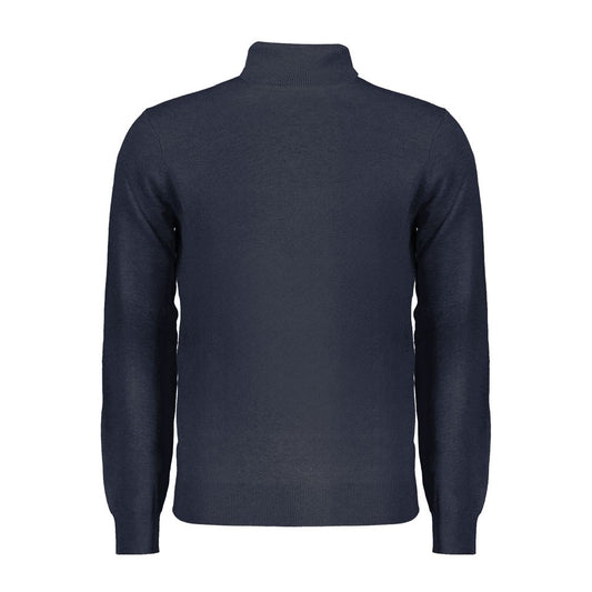 Blue Wool Men Sweater