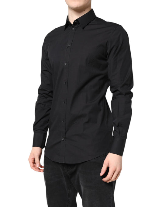 Black GOLD Cotton Dress Formal Shirt