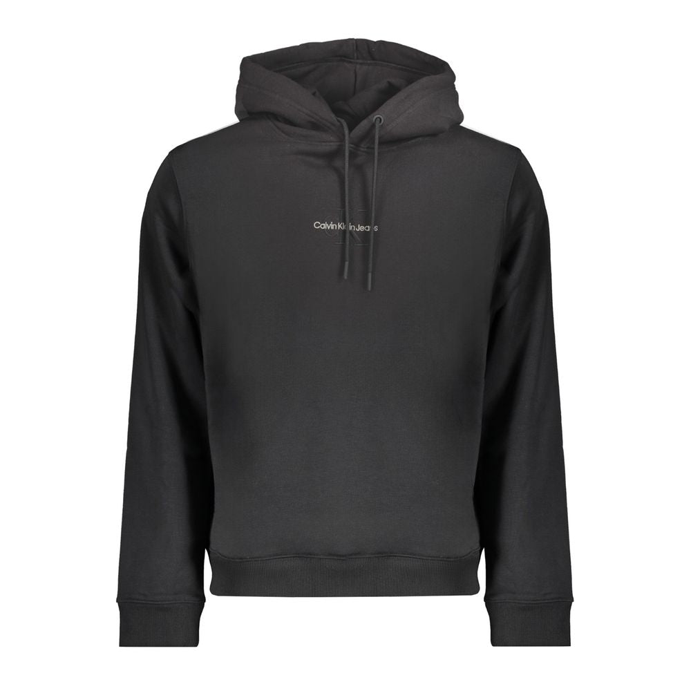 Black Cotton Men Sweater